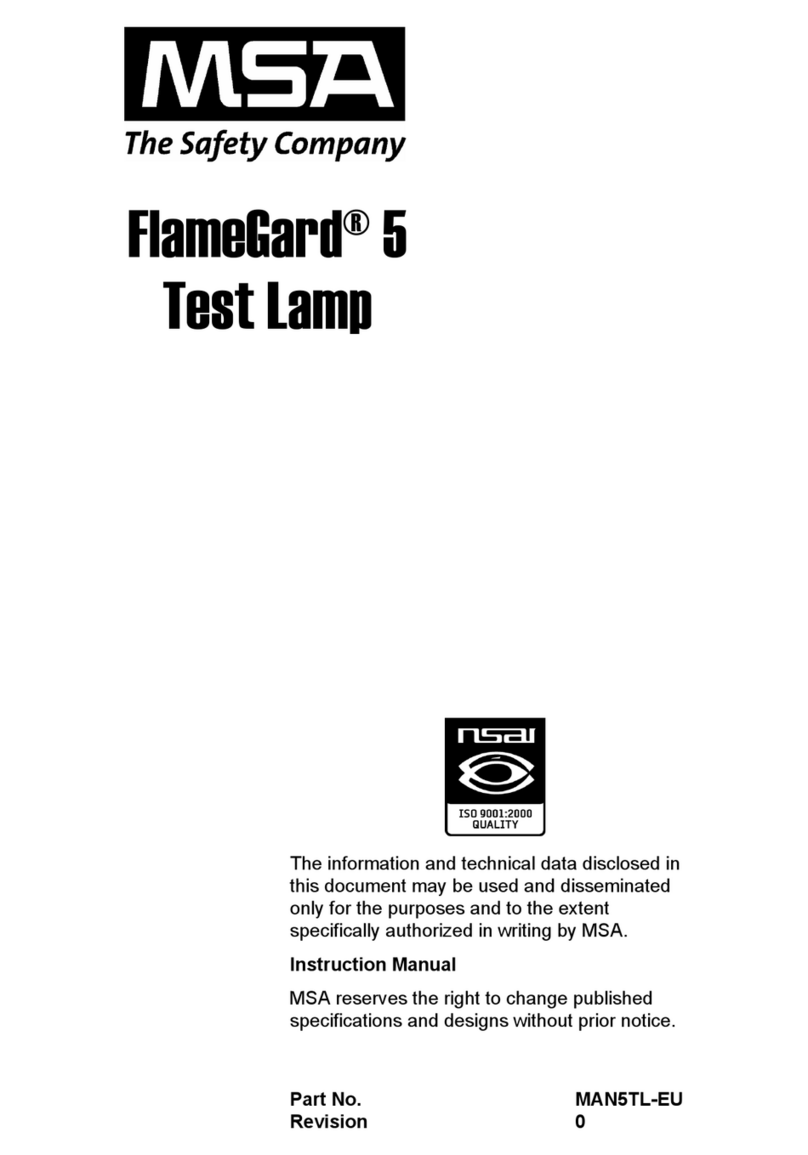 MSA FlameGard 5 Test Lamp instruction manual