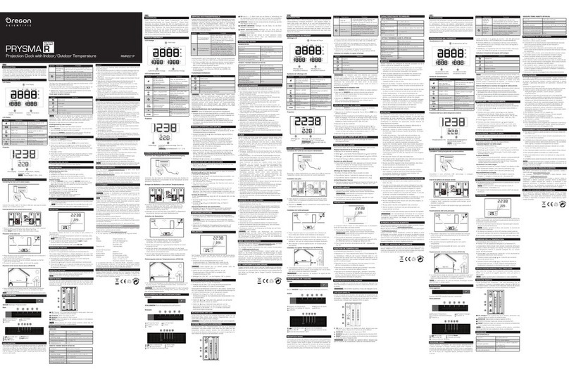 Oregon Scientific PRYSMA RMR221P User manual