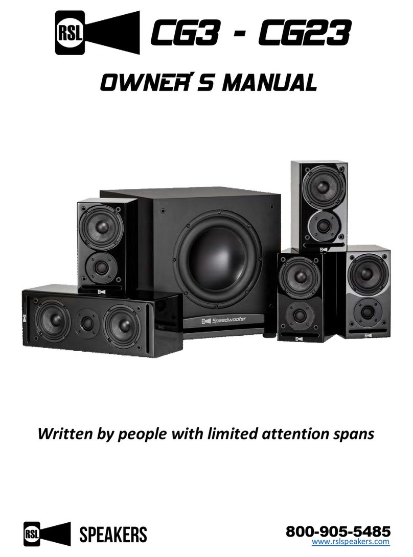 RSL CG3 owner's manual