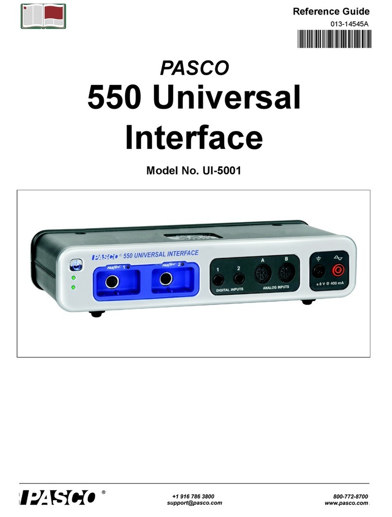 PASCO UI-5001 User manual