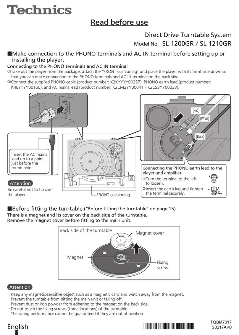 Technics SL-1200GR User manual