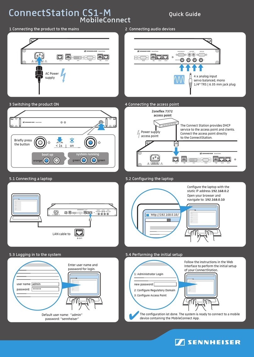 Sennheiser ConnectStation CS1-M User manual Sennheiser ConnectStation CS1-M User manual