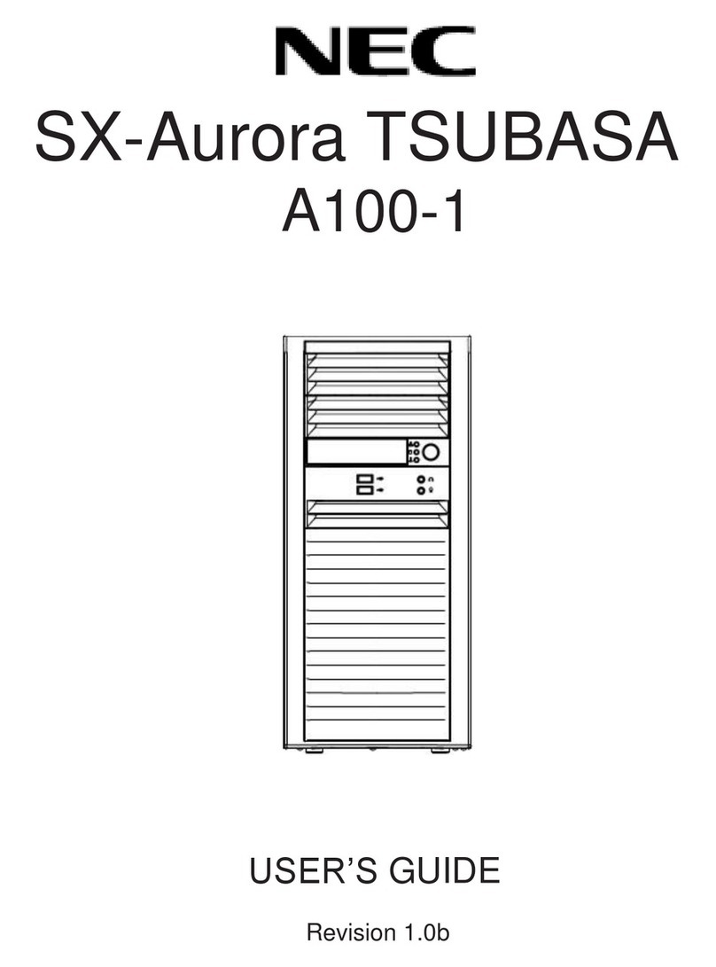 NEC SX-Aurora TSUBASA A100-1 User manual