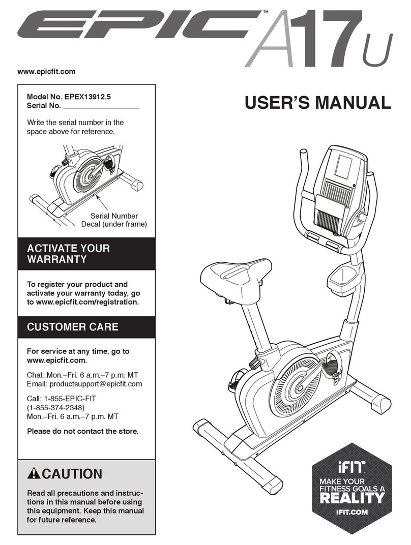 Epic Fitness epic A17U user manual