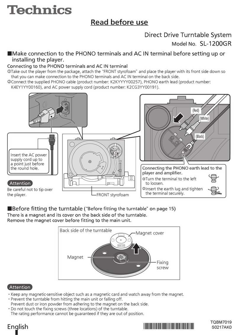 Technics SL-1200GR User manual