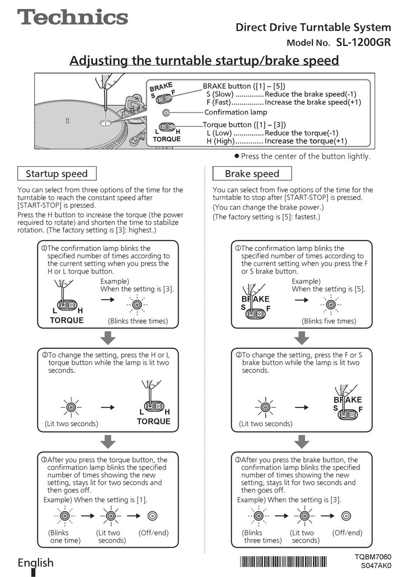 Technics SL-1200GR User manual