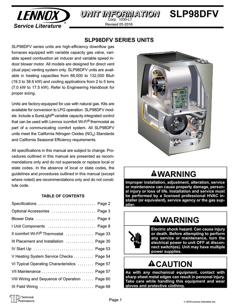 Lennox SLP98DF090XV60C User manual