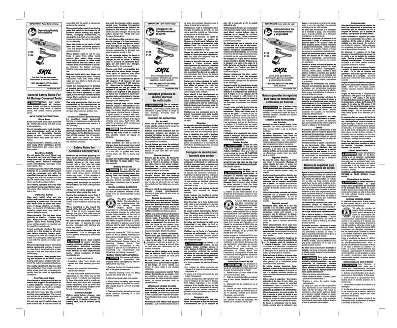 Skil 2124 Operating/safety instructions Skil 2124 Operating/safety instructions
