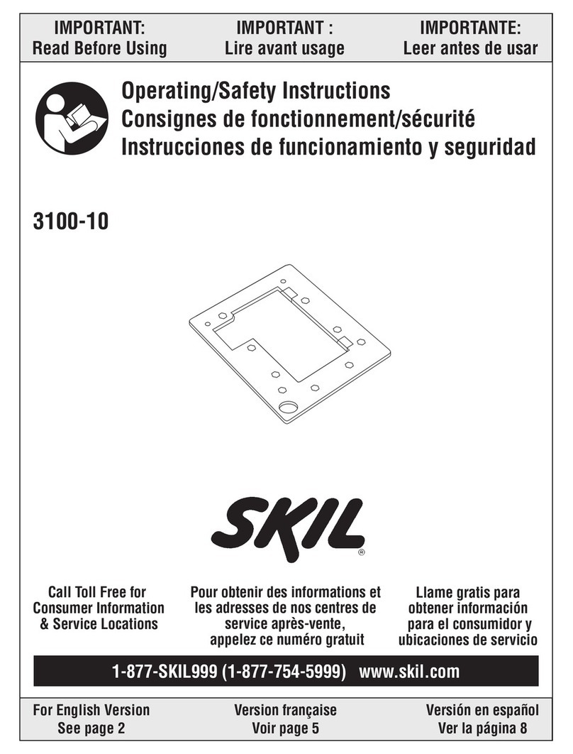 Skil 3100-10 Assembly instructions