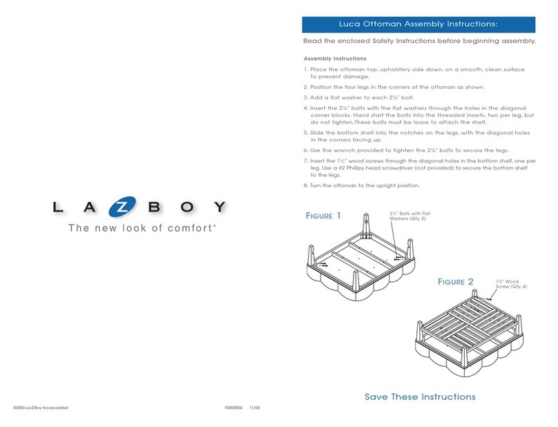 LAZBOY Luca Ottoman User manual LAZBOY Luca Ottoman User manual