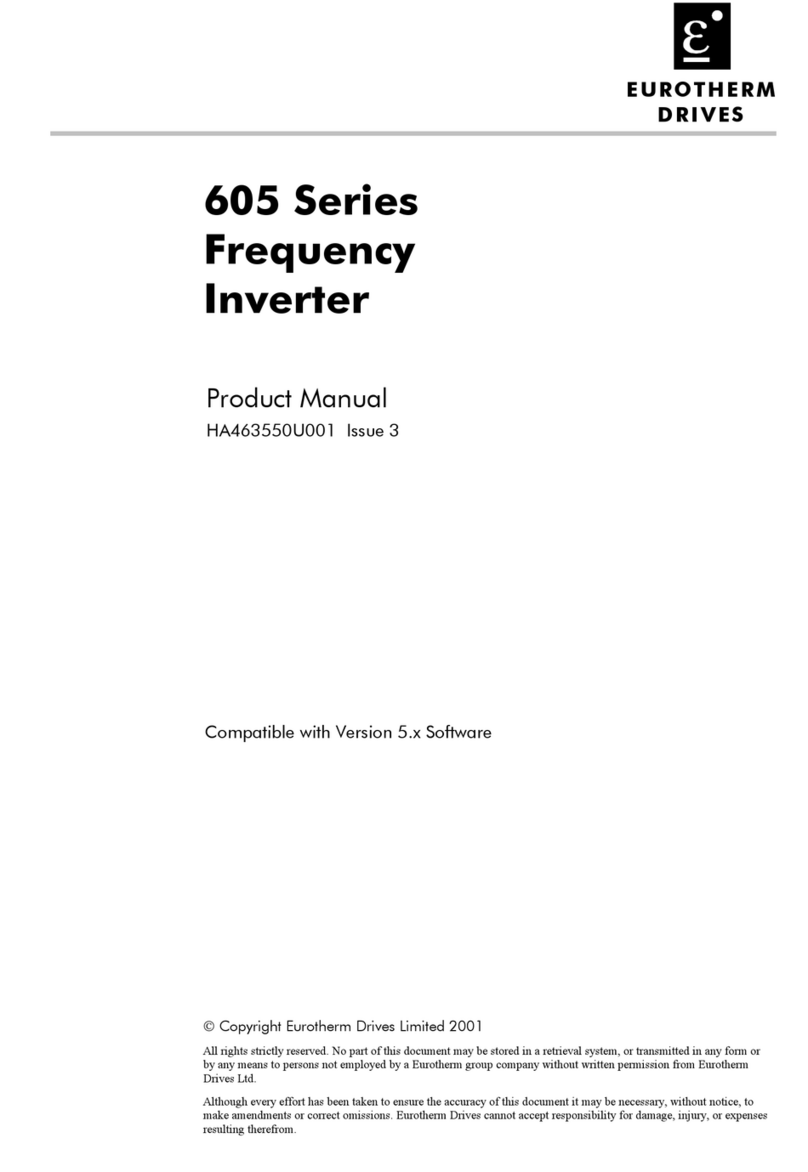 Eurotherm 605 Series Product manual installation & instructions