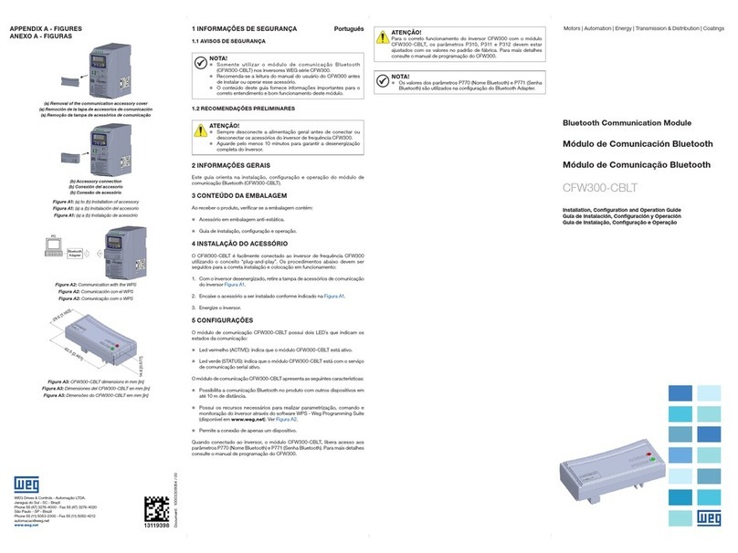 Weq CFW300-CBLT Installation, configuration and operations guide