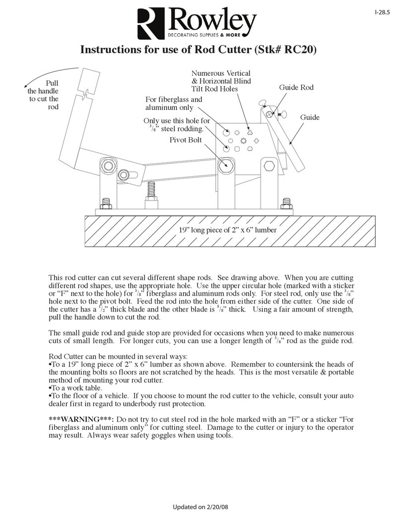 Rowley RC20 Instructions for use