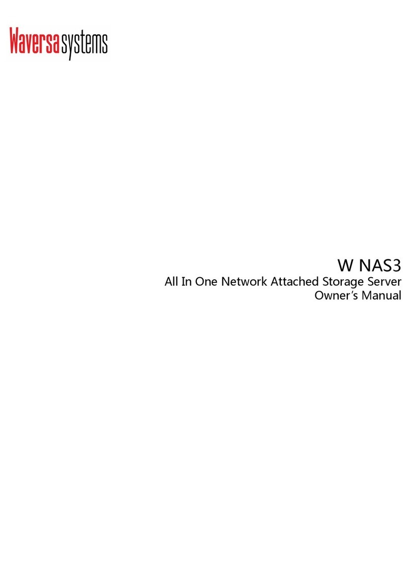 Waversasystems W NAS3 owner's manual