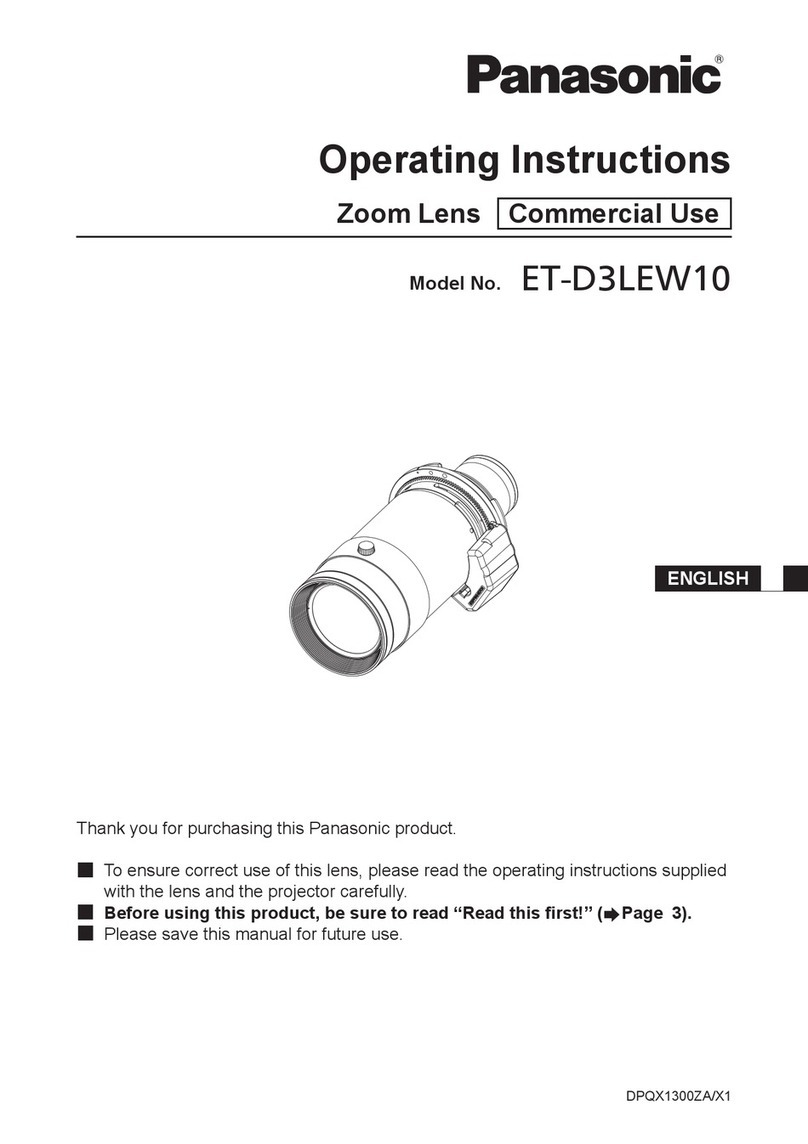 Panasonic ET-D3LEW10 User manual