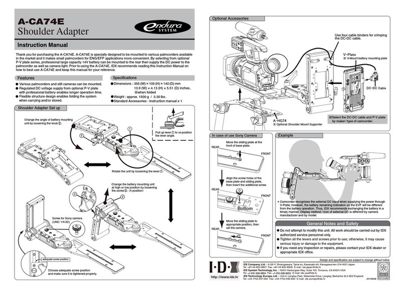 Endura A-CA74E instruction manual