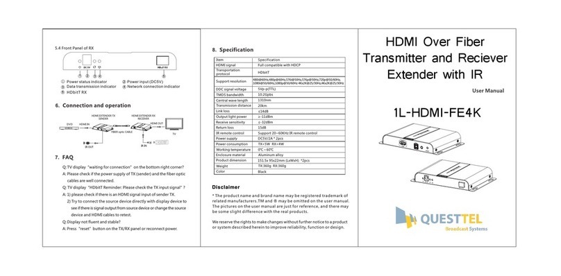 Questtel 1L-HDMI-FE4K user manual