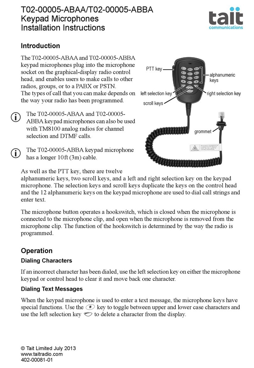 Tait T02-00005-ABAA User manual