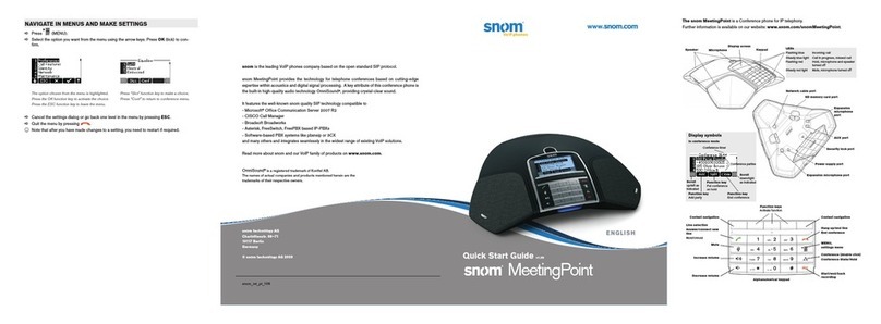 Snom MeetingPoint quick start guide