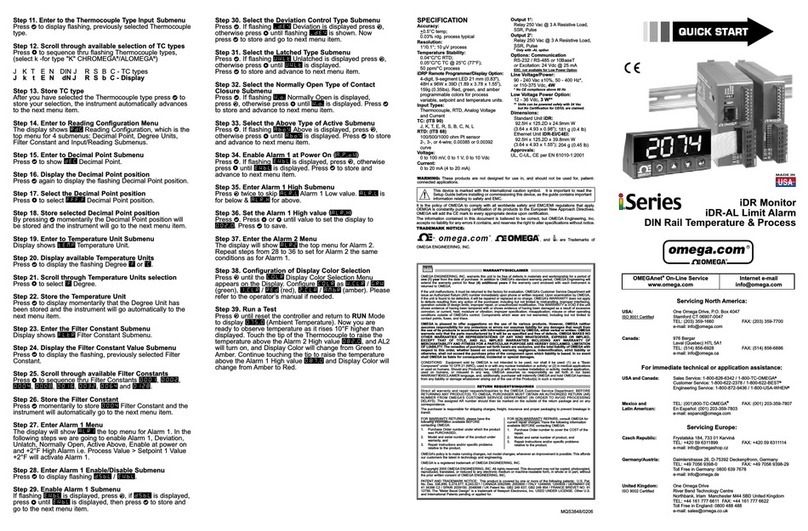 Omega iDR User manual