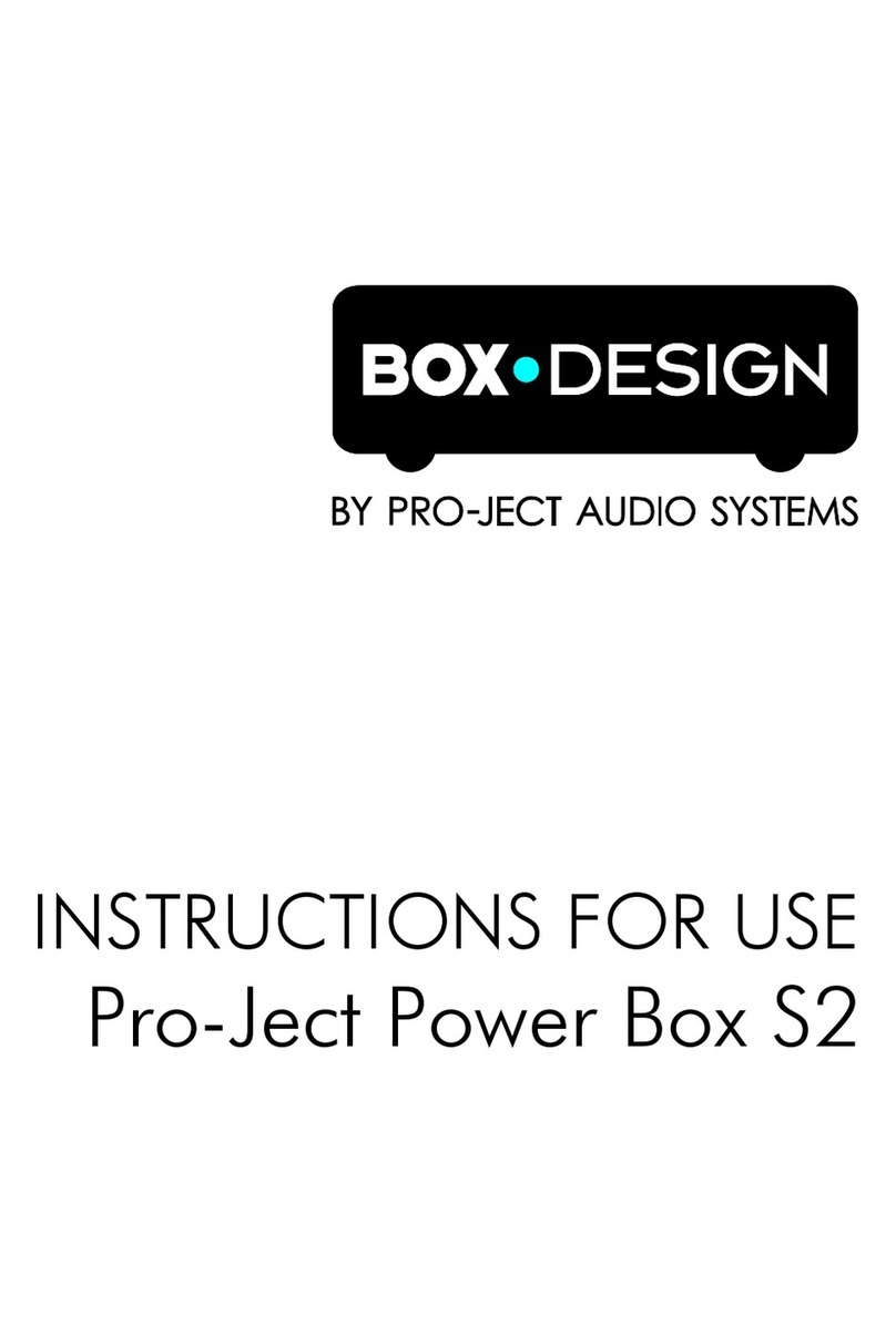 Pro-Ject Audio Systems Remote Box S2 Instructions for use