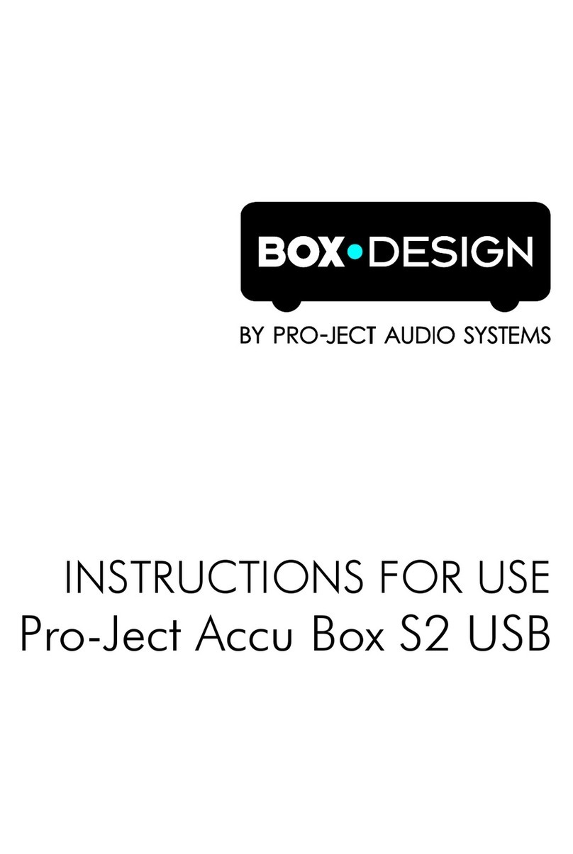Pro-Ject Audio Systems Accu Box S2 USB User manual