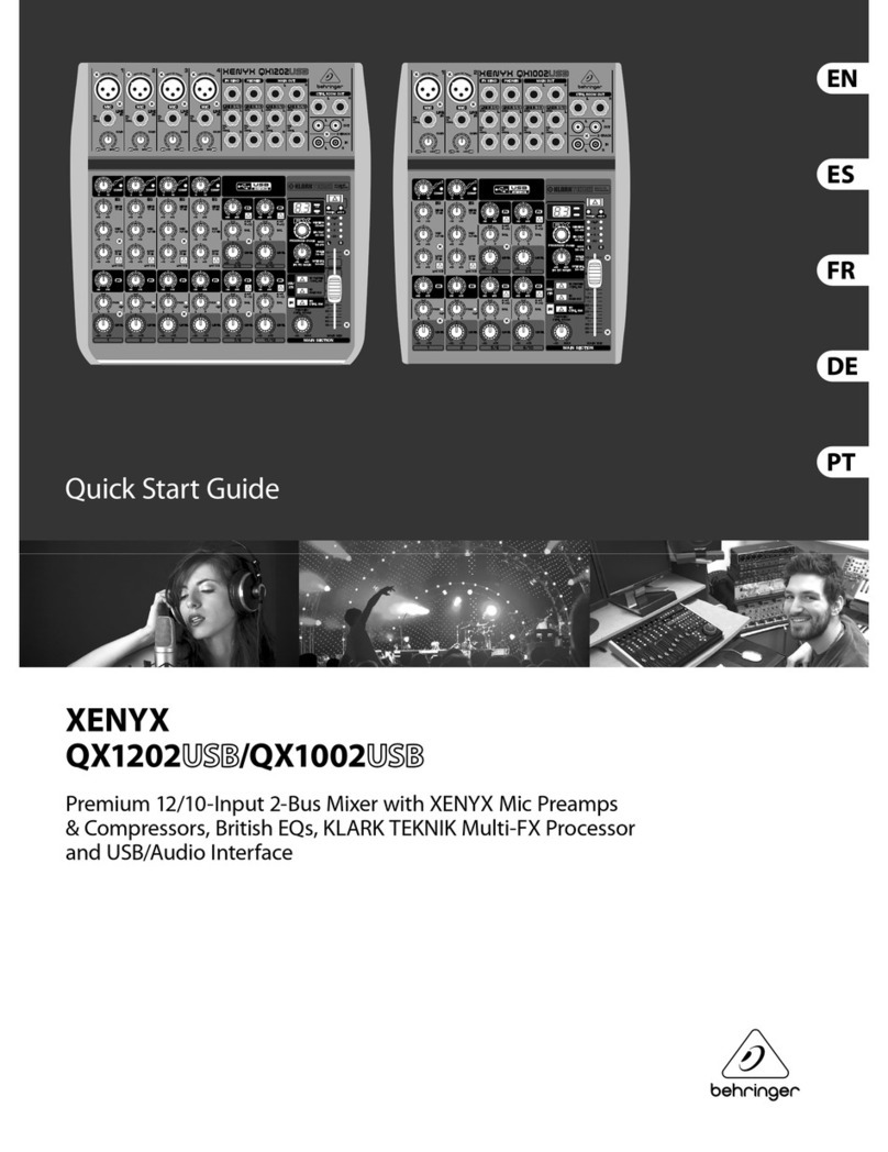 Behringer XENYX QX1002USB User manual