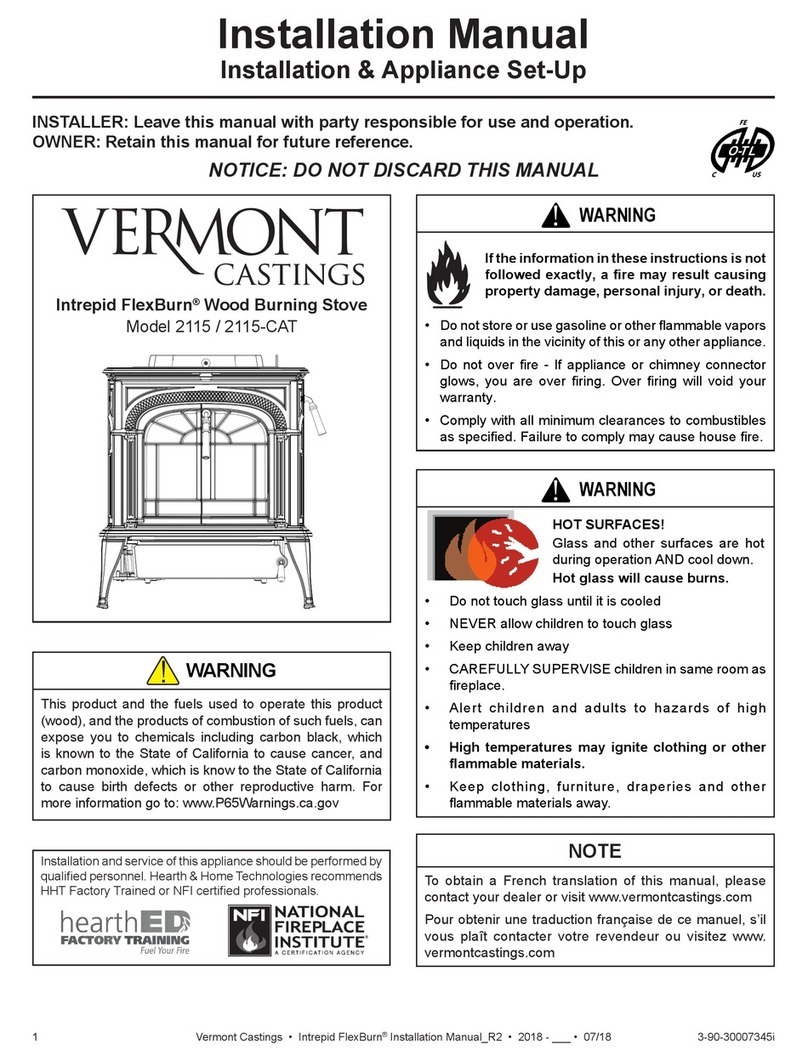 Vermont Castings 2115 installation manual