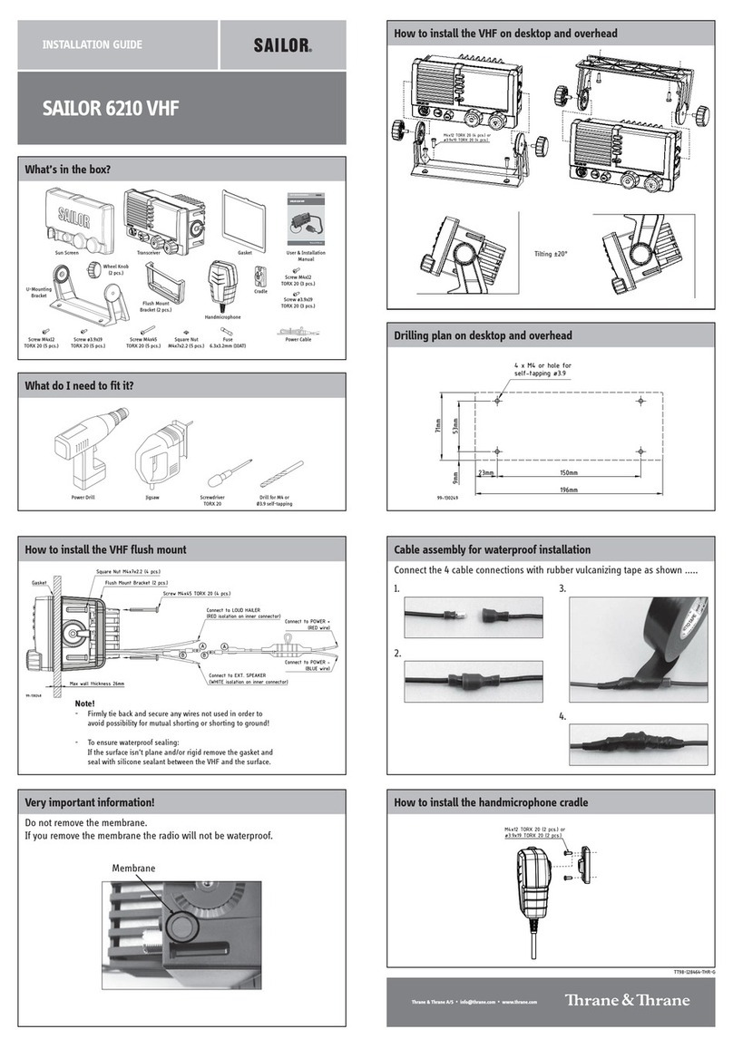 Sailor 6210 VHF installation guide