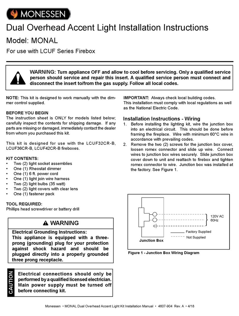 Monessen Hearth MONAL User manual