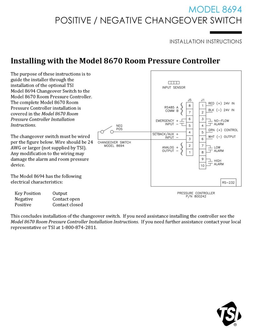 TSI Instruments 8694 Installation instructions & owner's manual TSI Instruments 8694 Installation instructions & owner's manual