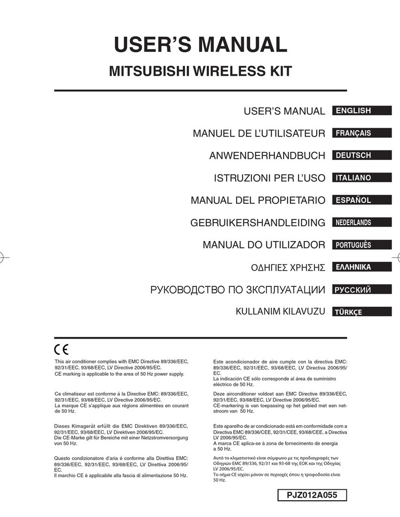 Mitsubishi Heavy Industries RCN-TC-24W-ER User manual