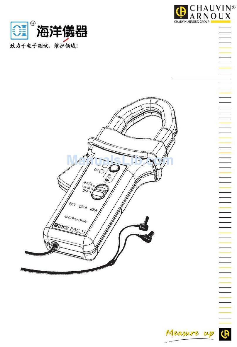 Chauvin Arnoux PAC 11 User manual