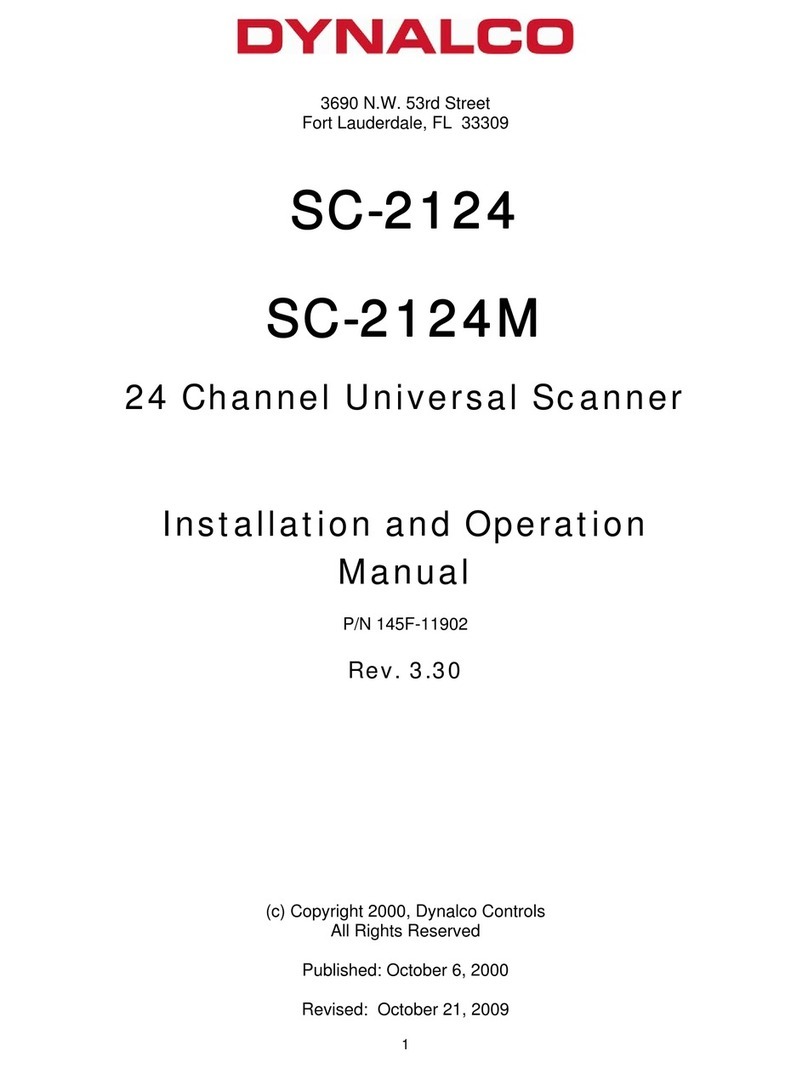 Dynalab SC-2124 Installation and operation manual
