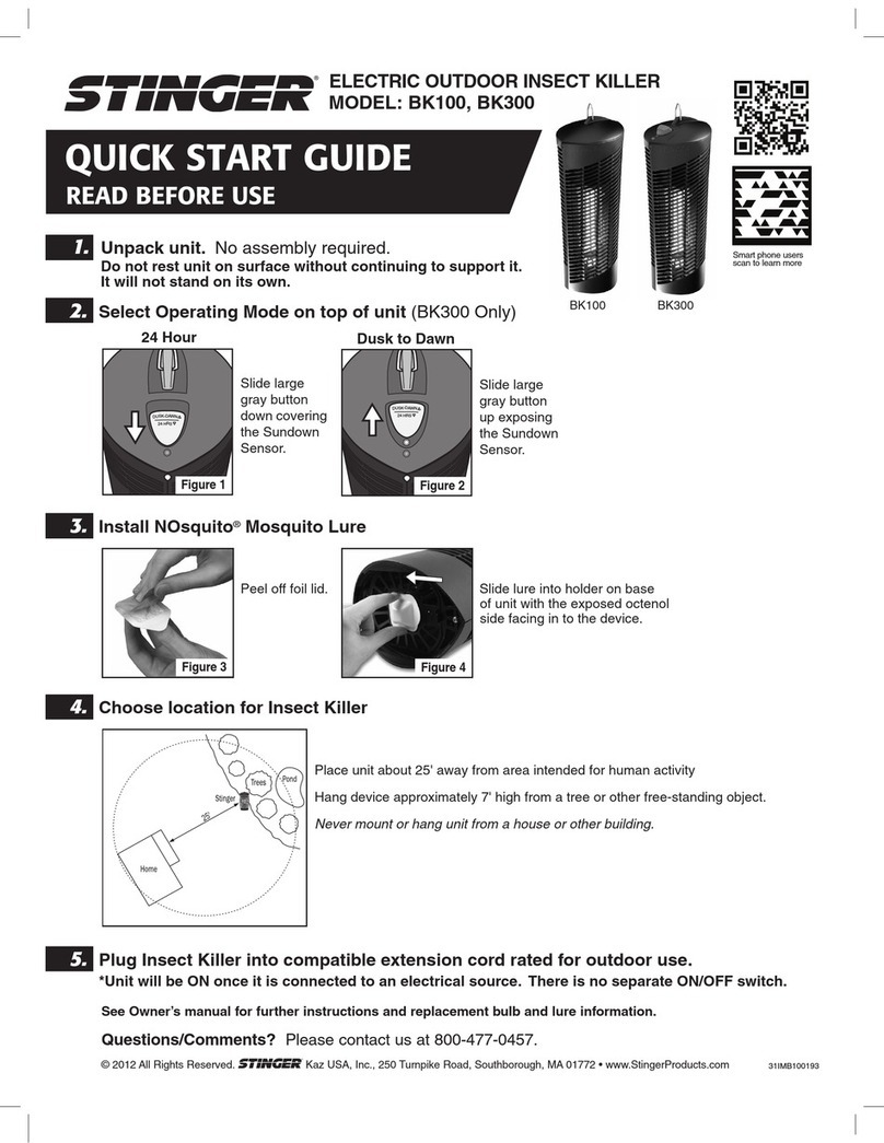 Stinger BK100 Operating and maintenance instructions Stinger BK100 Operating and maintenance instructions