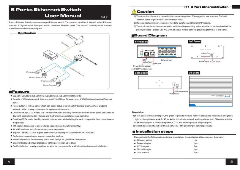 UTEPO UTP7208E-POE-A1 user manual