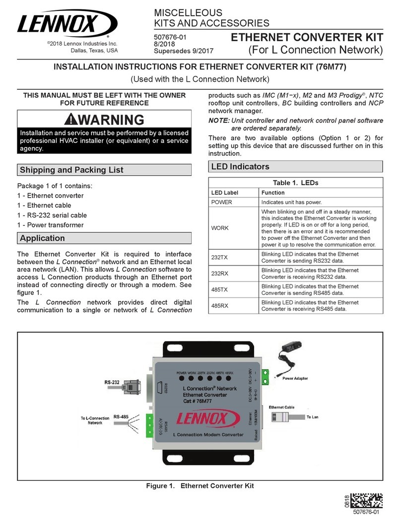 Lennox 76M77 installation instructions