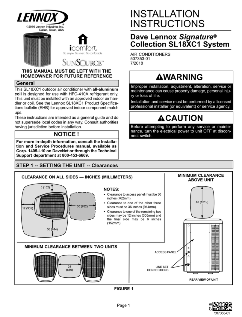 Lennox iComfort SL18XC1 Series User manual
