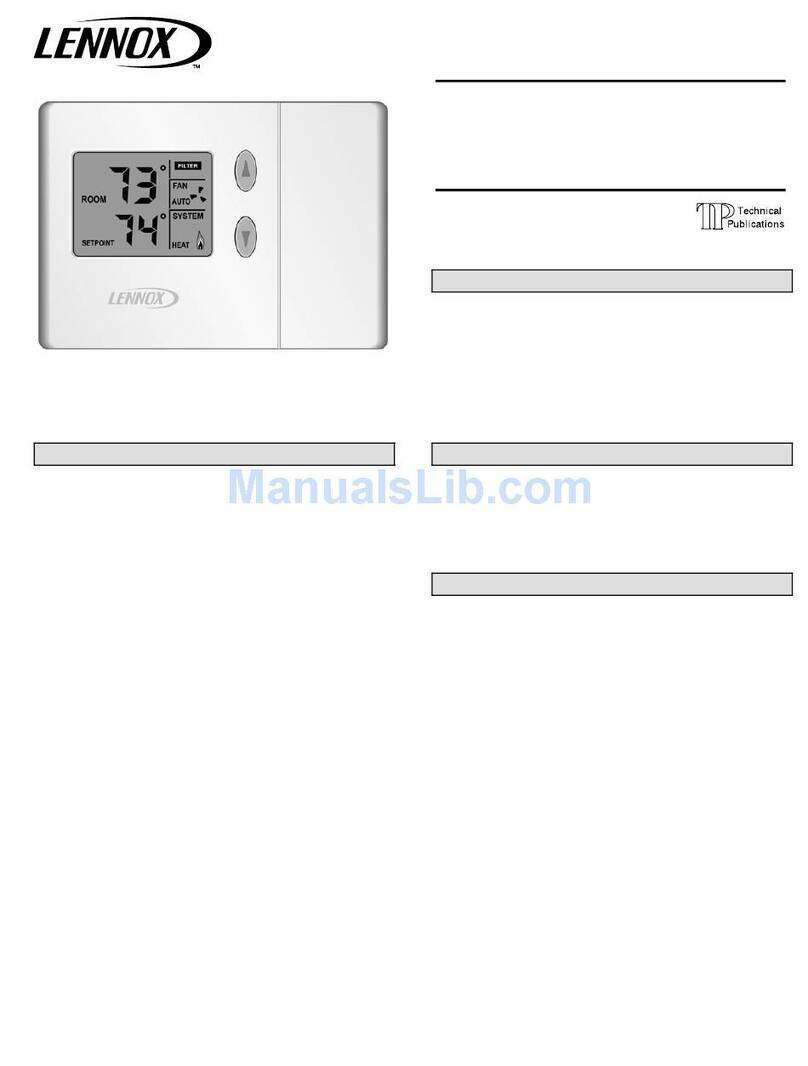 Lennox ComfortSense L3021H User manual