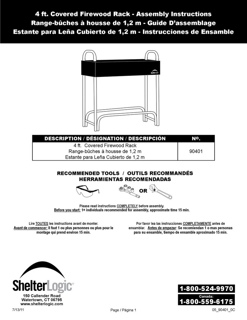 ShelterLogic 90401 Assembly instructions