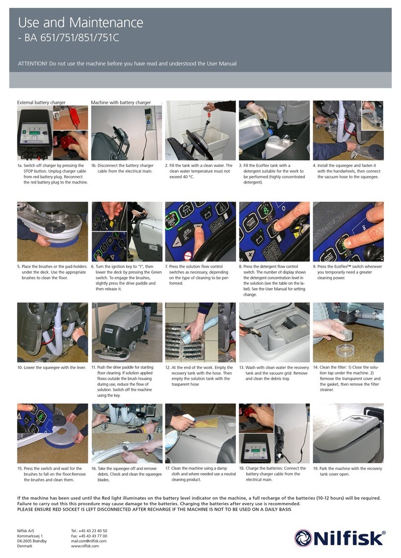Nilfisk-Advance BA 751 User guide