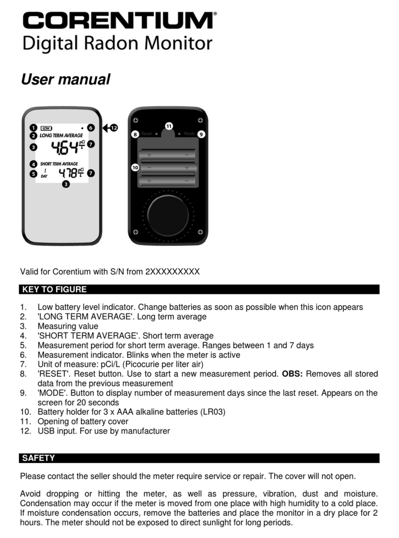 Airthings CORENTIUM User manual