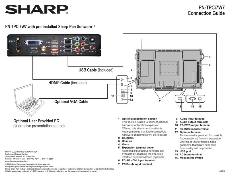 Sharp PN-TPCi7W7 Instruction Manual