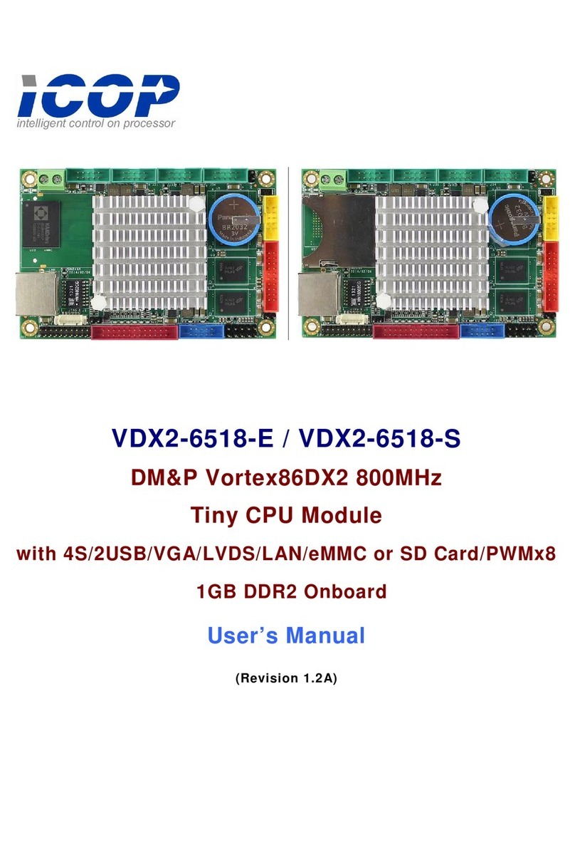 Icop VDX2-6518-E user manual