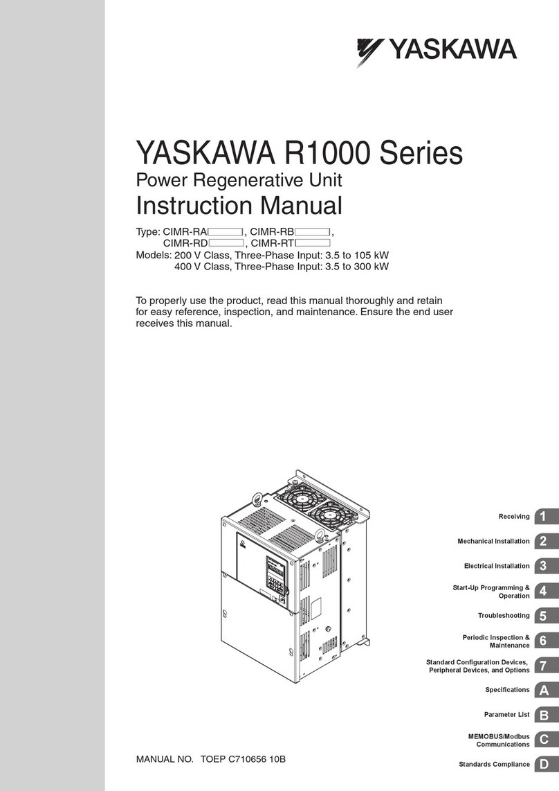 YASKAWA CIMR-RB Series instruction manual