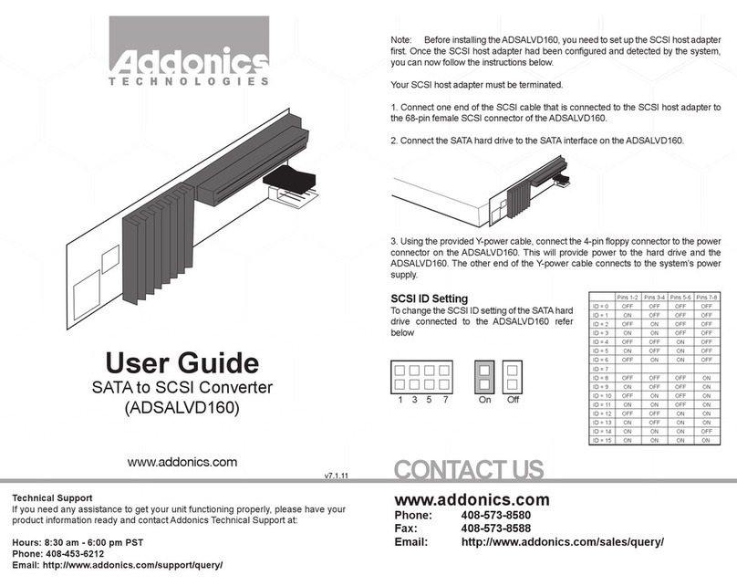 Addonics Technologies ADSALVD160 user guide