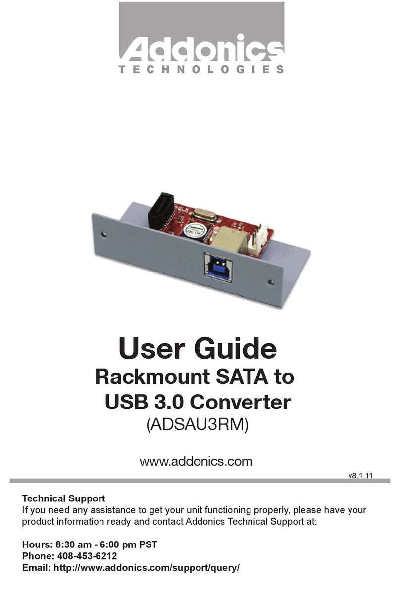 Addonics Technologies ADSAU3RM user guide