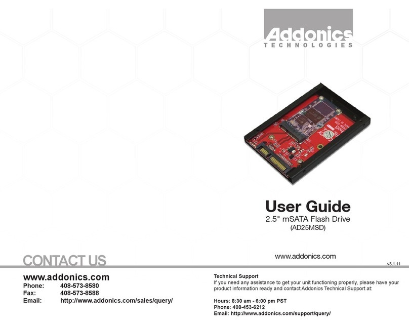 Addonics Technologies AD25MSD user guide Addonics Technologies AD25MSD user guide