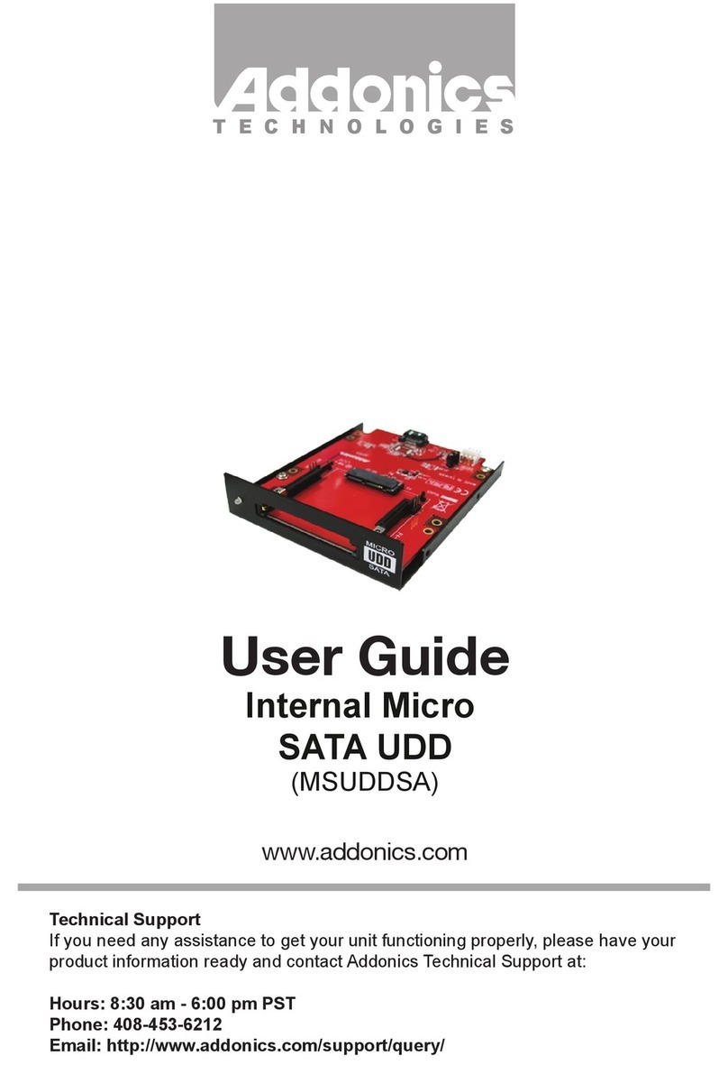 Addonics Technologies MSUDDSA User manual Addonics Technologies MSUDDSA User manual