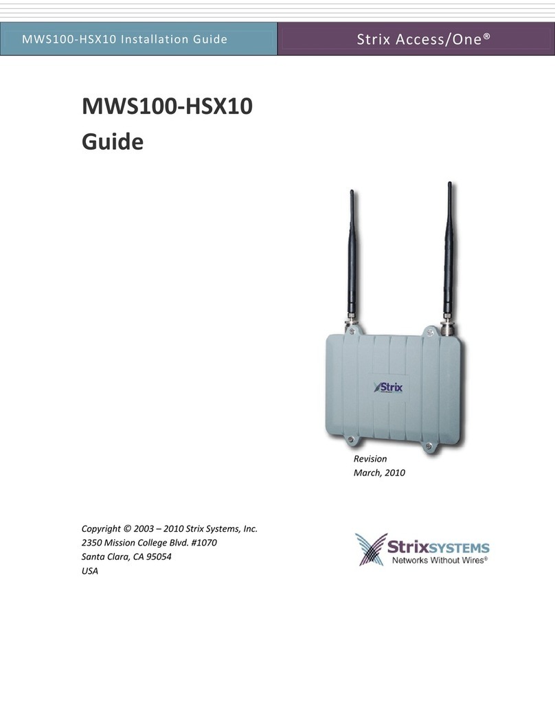 Strix Systems Strix Access/One MWS100-HSX10 installation guide